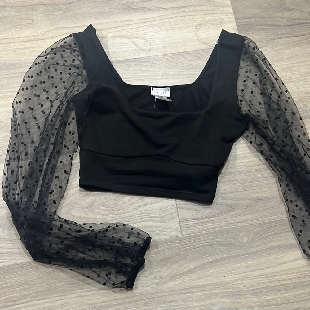 NWT Crop Polka Dot Top - Xs